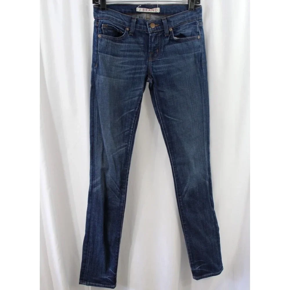 J Brand Dark Blue Skinny Jeans - Picture 1 of 6